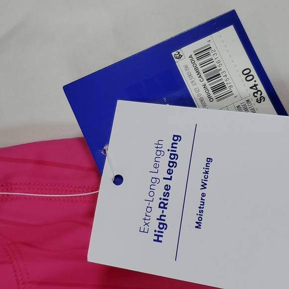 JoyLab Women's X-Long High-Rise Rib Flare Leggings Athletic Fit Stripes, Pink, - Picture 13 of 16